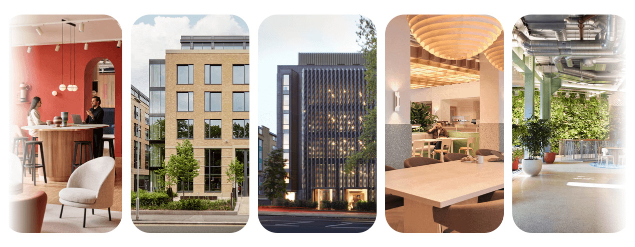A selection of Fora workspaces across the UK