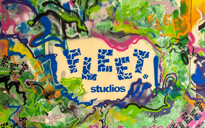 Fleet Studios mural with the Fleet Studios name