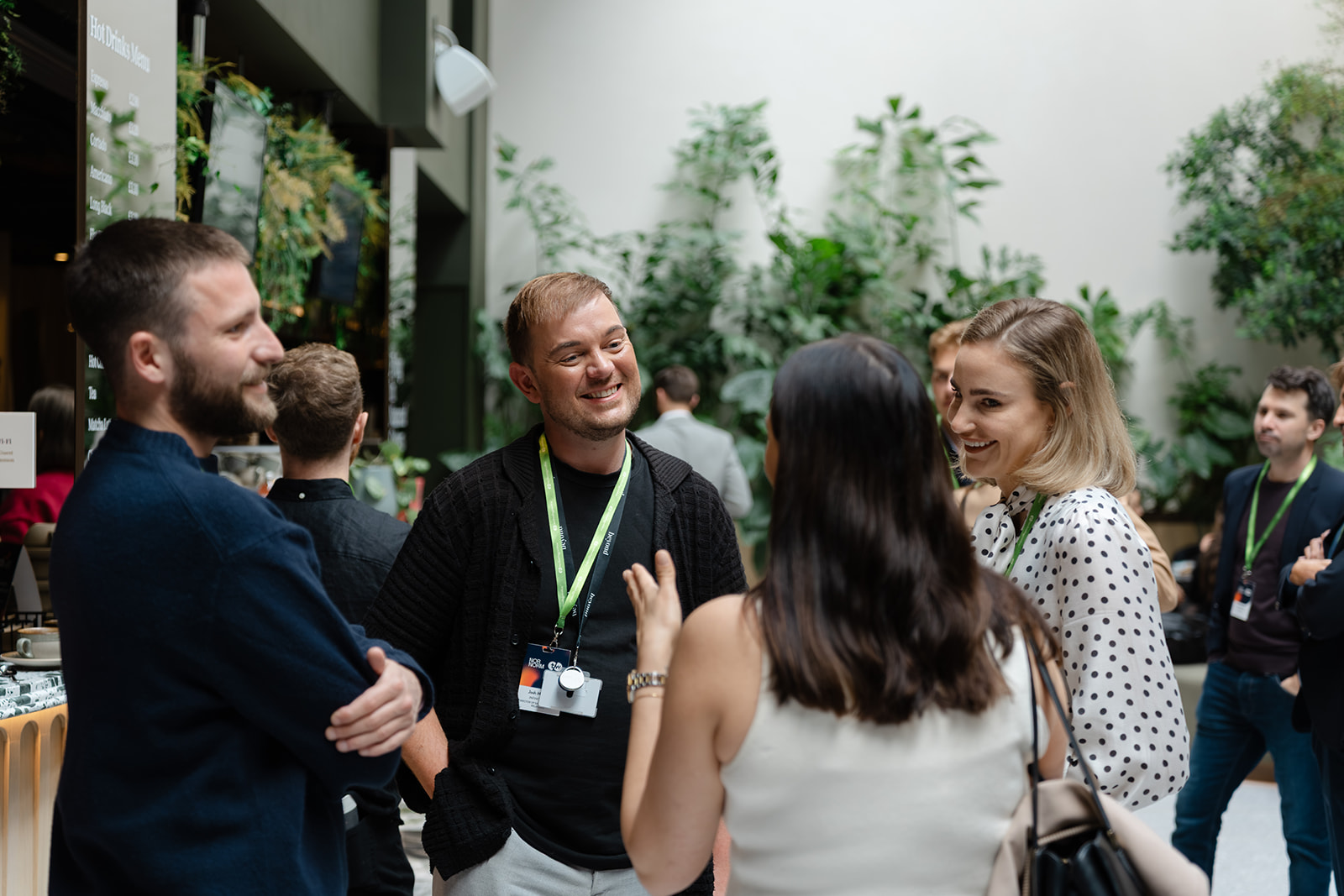 Guests networking at the Why Members Stay event